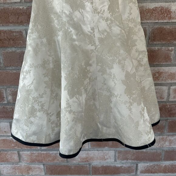 Vintage Jessica McClintock x Gunne Sax Y2K Bow Back Semi Formal Dress Size 1 - Picture 4 of 10